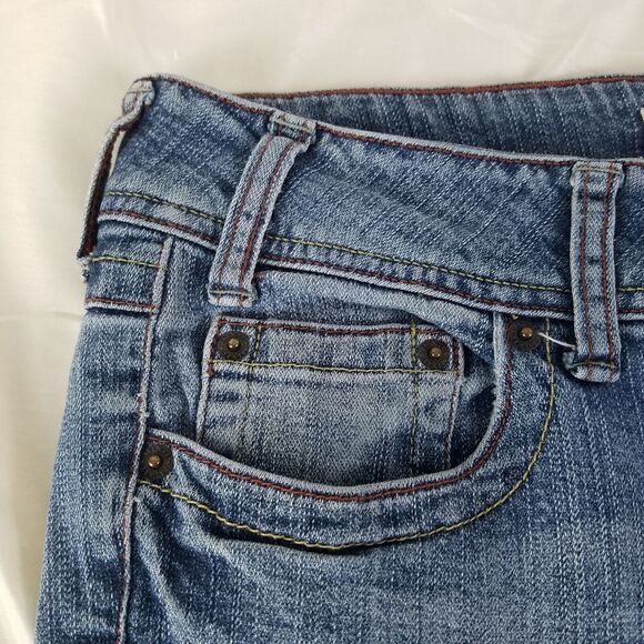 Mixit Jeans Womens 32 x 31 Blue Low Rise Bootcut Medium‎ Wash Denim - Picture 11 of 14